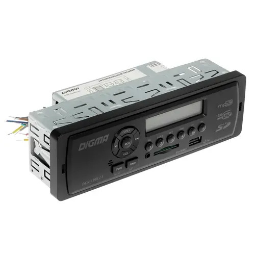 Автомагнитола USB/SD DIGMA DCR-100B24 1DIN 4x45Вт
