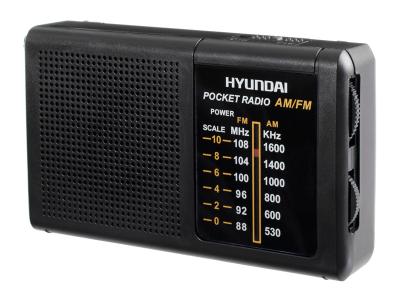 Радиоприемник HYUNDAI H-PSR130 черный (портативный)