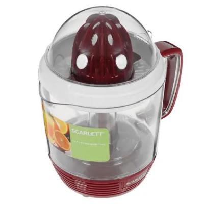 Соковыжималка SCARLETT SC-JE50C08 белый/красный для цитрусовых
