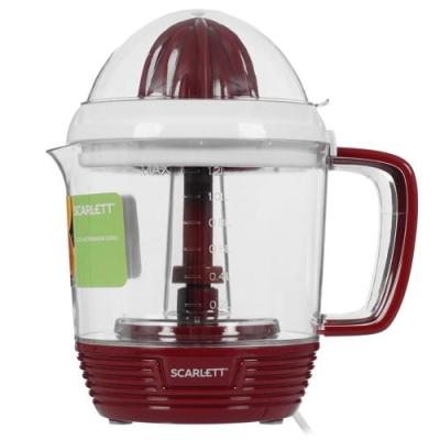 Соковыжималка SCARLETT SC-JE50C08 белый/красный для цитрусовых