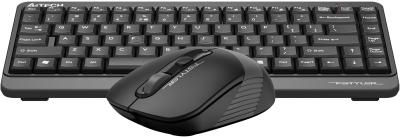 Клавиатура + мышь A4TECH Fstyler FG1110 черный/серый черный/серый USB беспроводная Multimedia (FG1110 GREY)
