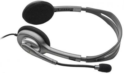 Наушники с микрофоном LOGITECH H111 серый