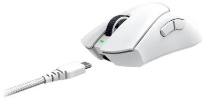 Мышь RAZER DeathAdder V3 Pro белый оптическая (30000dpi) беспроводная USB-C (5but) (RZ01-04630200-R3G1)