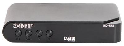 Цифровой ресивер DVB-T2 СИГНАЛ Эфир HD-555 черный