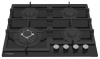 Поверхность газовая HYUNDAI HHG 6436 BG черный (стекло, чугун, WOK)